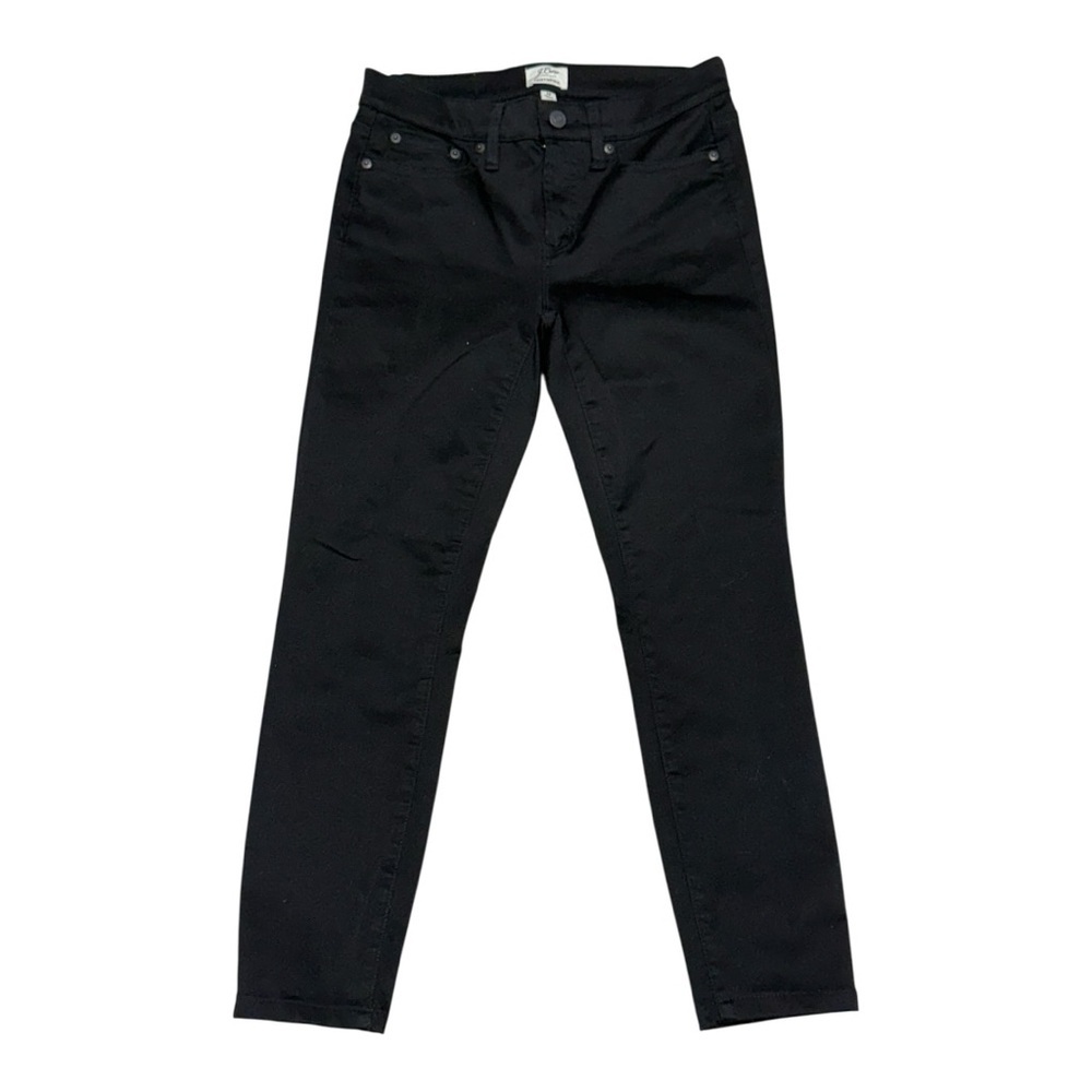 J.Crew Toothpick Skinny Jeans Black Size 28 Stretch Cotton Denim